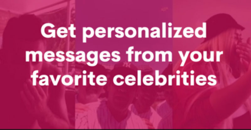Cameo messages from Celebrities